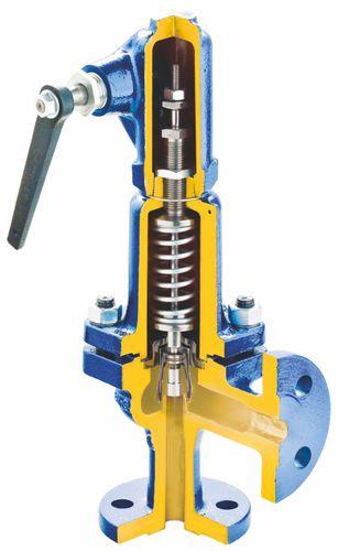 proportional safety valve / cast iron / flange