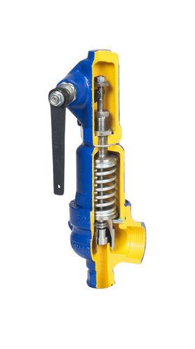 inert gase safety valve / for steam / for water / cast iron