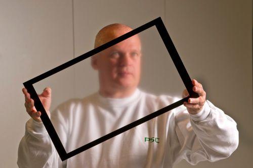 fine mat front cover glass / micro-etched / anti-reflective / for displays