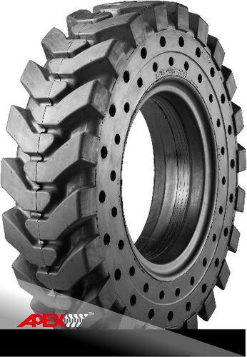 construction equipment tire / for telehandlers / backhoe loader / solid wheel