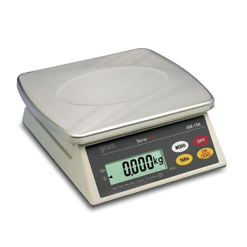 bench scales / with LCD display / stainless steel pan / battery-powered