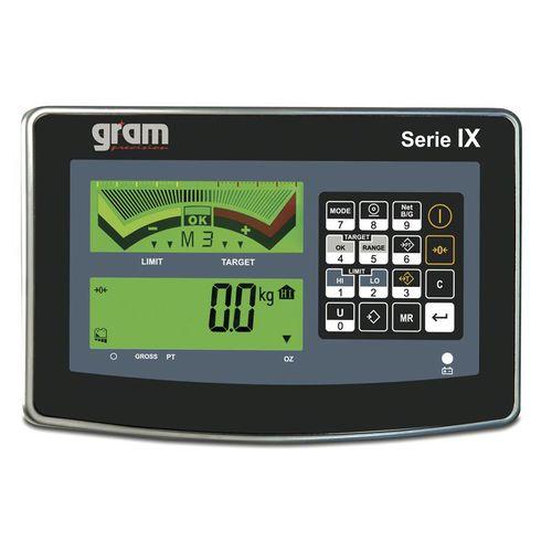 weight indicator with LCD graphic display / built-in / programmable / battery-powered