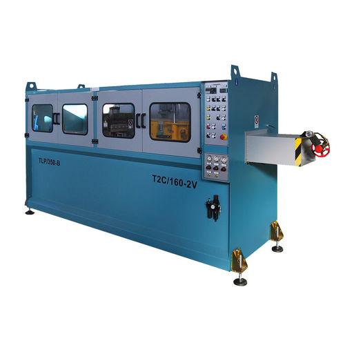 plastic pipe cutting machine / for extrusion lines / automatic / disks