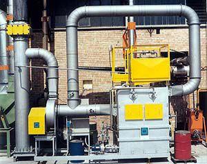 Venturi gas scrubber / wet type / chemical