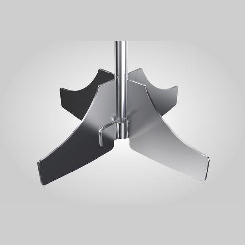 mixer impeller / 4-blade / circular-flow