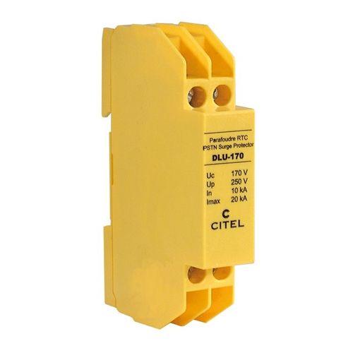 type 3 surge arrester / DIN rail / monobloc / 1-pair