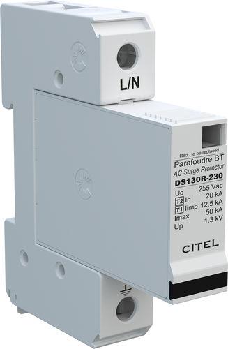 type 1 surge arrester / DIN rail / draw-out / low-voltage