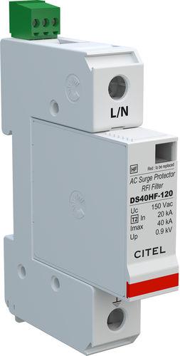 type 2 surge arrester / DIN rail / Ethernet network / common mode