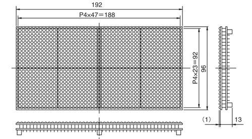 LED display / dot-matrix / data / electronic