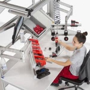 ESD workstation / height-adjustable / modular / ergonomic