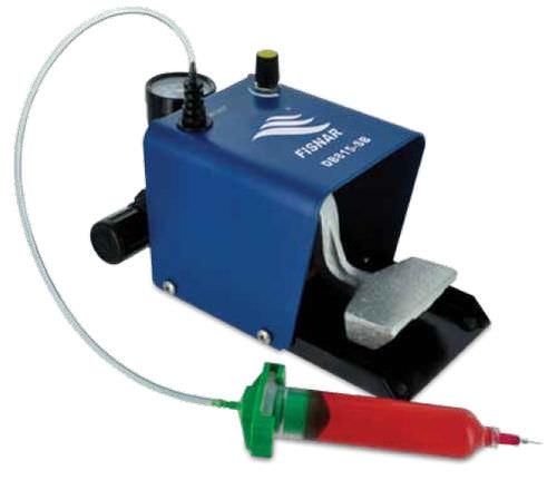 fluid dosing dispenser / syringe / pedal-operated