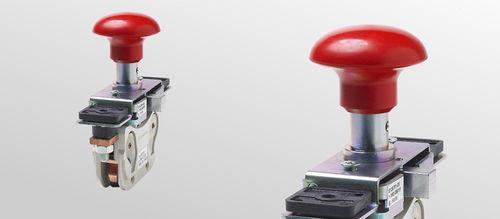 mushroom push-button switch / emergency stop / single-pole / on/off