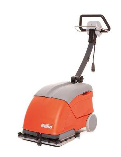 walk-behind scrubber-dryer / battery-powered / compact