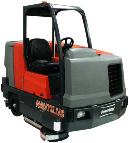 ride-on sweeper-scrubber-dryer / hydraulic / battery-powered