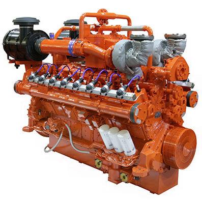 gas-fired engine / turbocharged / electronically carbureted / 16-cylinder