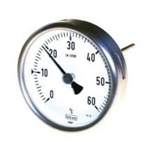 dial thermometer / bimetallic / gas / insertion