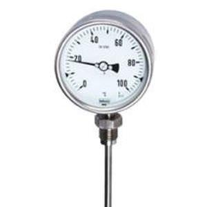 dial thermometer / stem type gas expansion / insertion / industrial