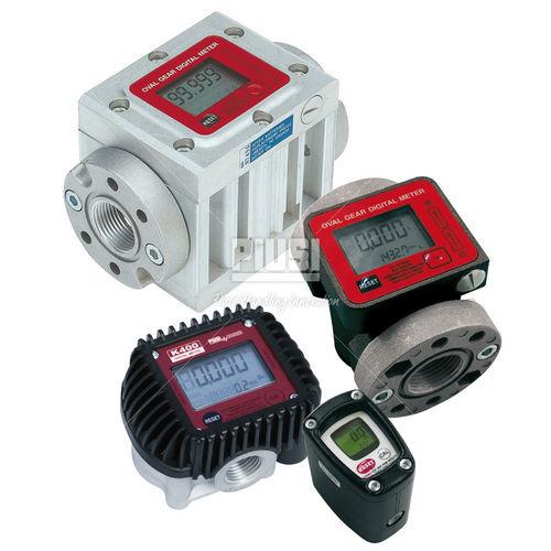 oval gear flow meter / for oil / for fuel / in-line