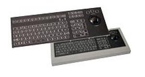 desktop keyboard / with trackball / backlit / industrial