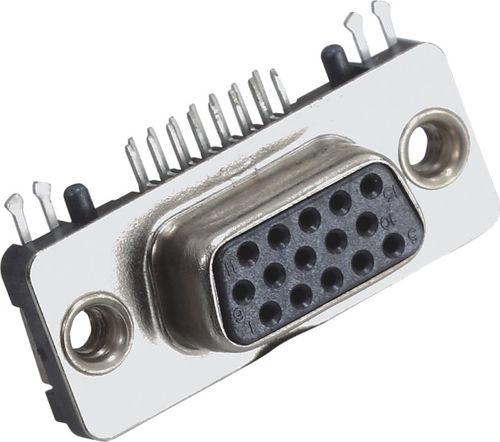 D-Sub connector / rectangular / female