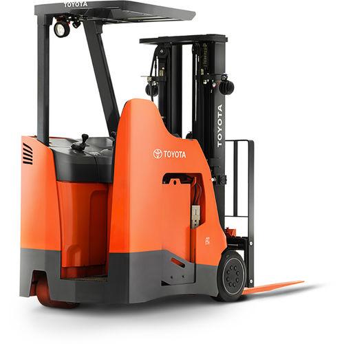 electric forklift / stand-on / handling / 3-wheel
