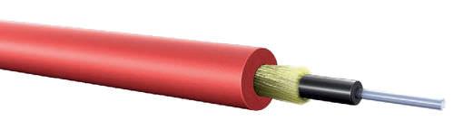 fiber optic cable / halogen-free / polymer-clad / flexible