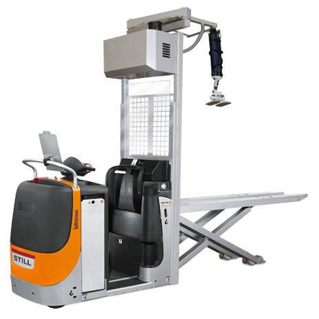 electric order-picker / scissor / with manipulator arm