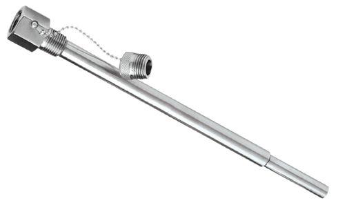 weld thermowell / threaded / brass / stainless steel