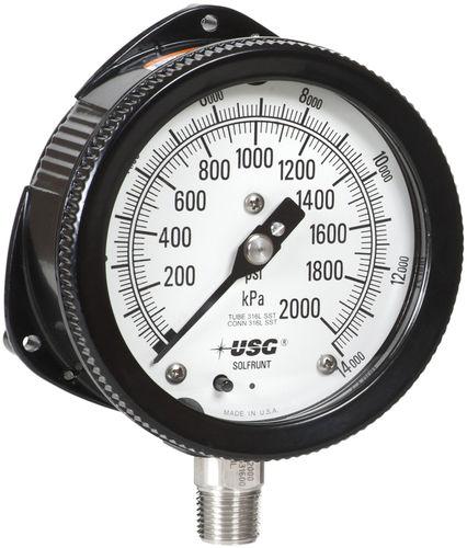 pressure gauge / Bourdon tube / analog / process / vacuum