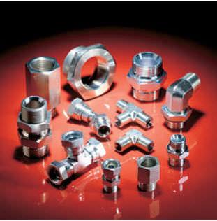 hydraulic adapter / for hose / stainless steel / DIN