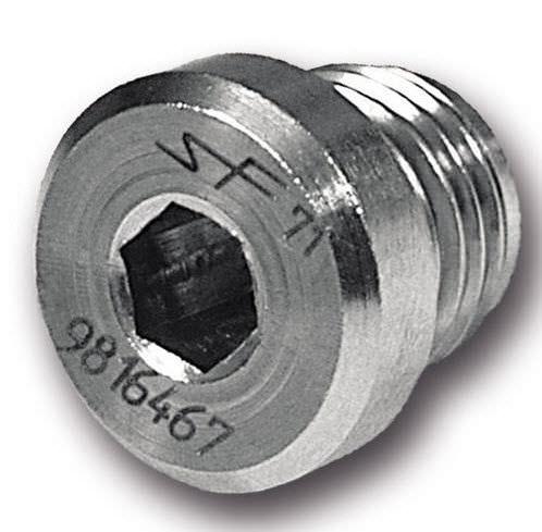 round plug / male / stainless steel / blanking