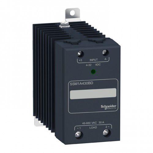 DIN rail solid state relay / panel-mount / with heatsink / single-phase