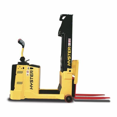 electric stacker truck / walk-behind / for warehouses / counterbalanced