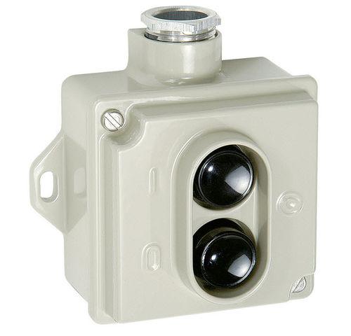 rocker switch / single-pole / IP44 / aluminum