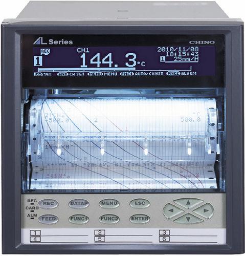strip chart chart recorder / with integrated data logger