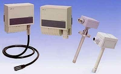 relative humidity transmitter / resistance / duct-mount / with temperature measurement