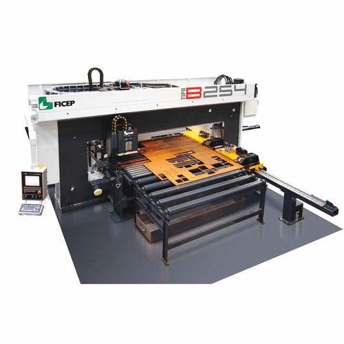 CNC cutting line / sheet metal / plasma / hole punch