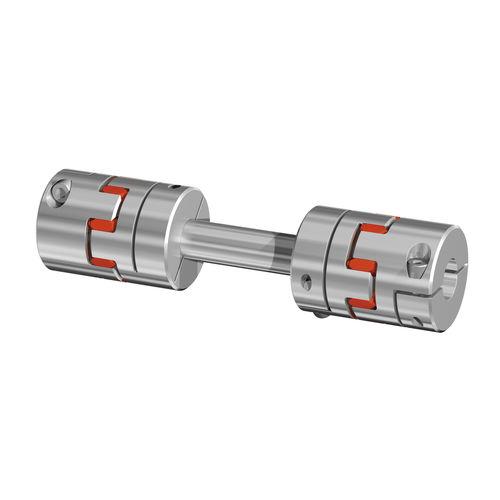 linear shaft / with flange / metal