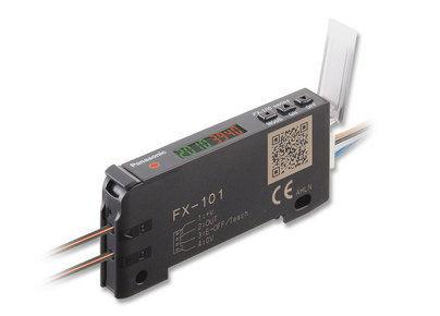 fiber optic photoelectric sensor / rectangular / infrared / high-performance