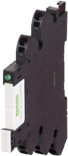 1NO/NC electromechanical relay / plug-in / DIN rail / slim