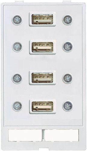 USB connector / rectangular / push-pull