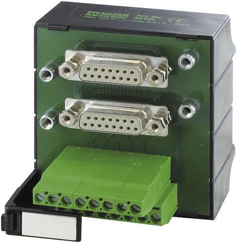 signal connector / D-Sub / parallel / screw-locked