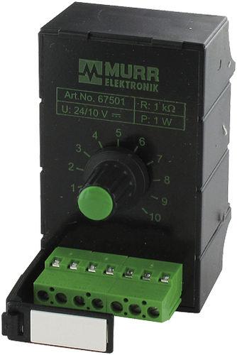 multi-turn potentiometer / electronic / DIN rail