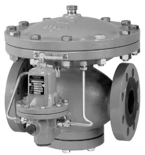 diaphragm valve / pressure reducing / for steam