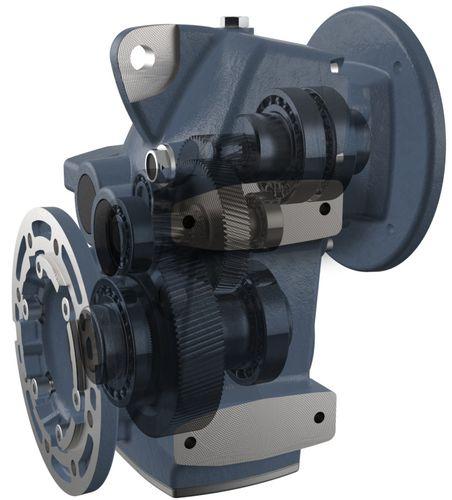 helical gear reducer / parallel-shaft / shaft-mounted / for shafts