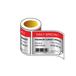 adhesive label / paper / roll