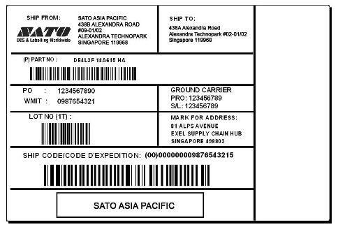 thermal transfer label / synthetic / for food products