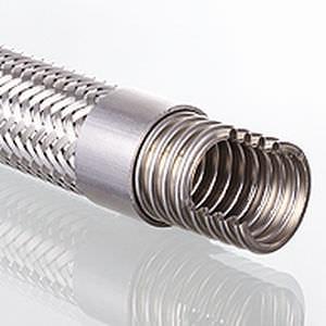 gas hose / stainless steel / corrugated