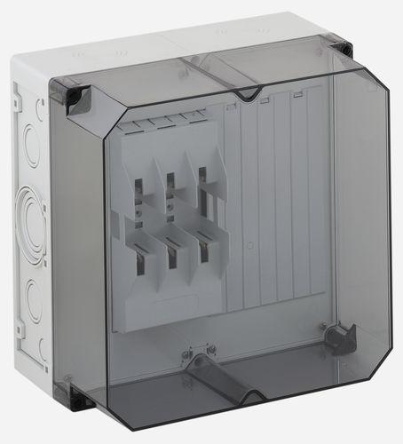 NH fuse enclosure / IP65 / polycarbonate / with transparent cover