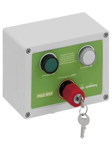 key lock switch / emergency stop / single-pole / enclosed